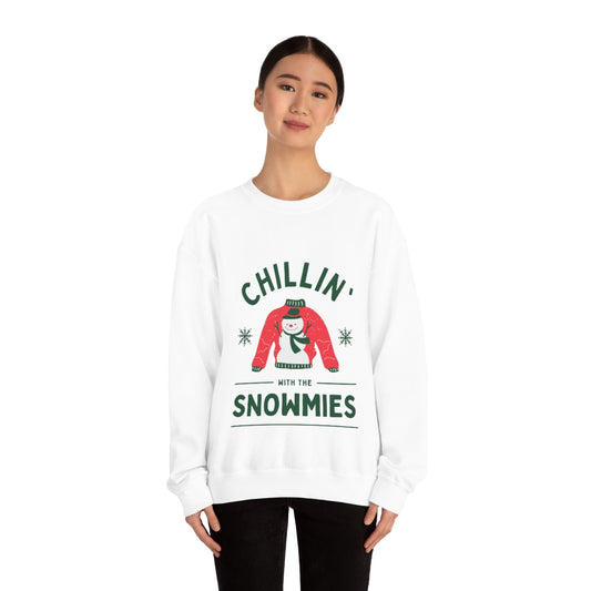 Chillin' with the Snowmies Unisex Heavy Blend™ Crewneck Sweatshirt