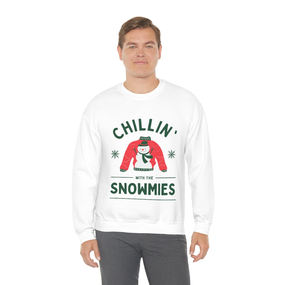 Chillin' with the Snowmies Unisex Heavy Blend™ Crewneck Sweatshirt