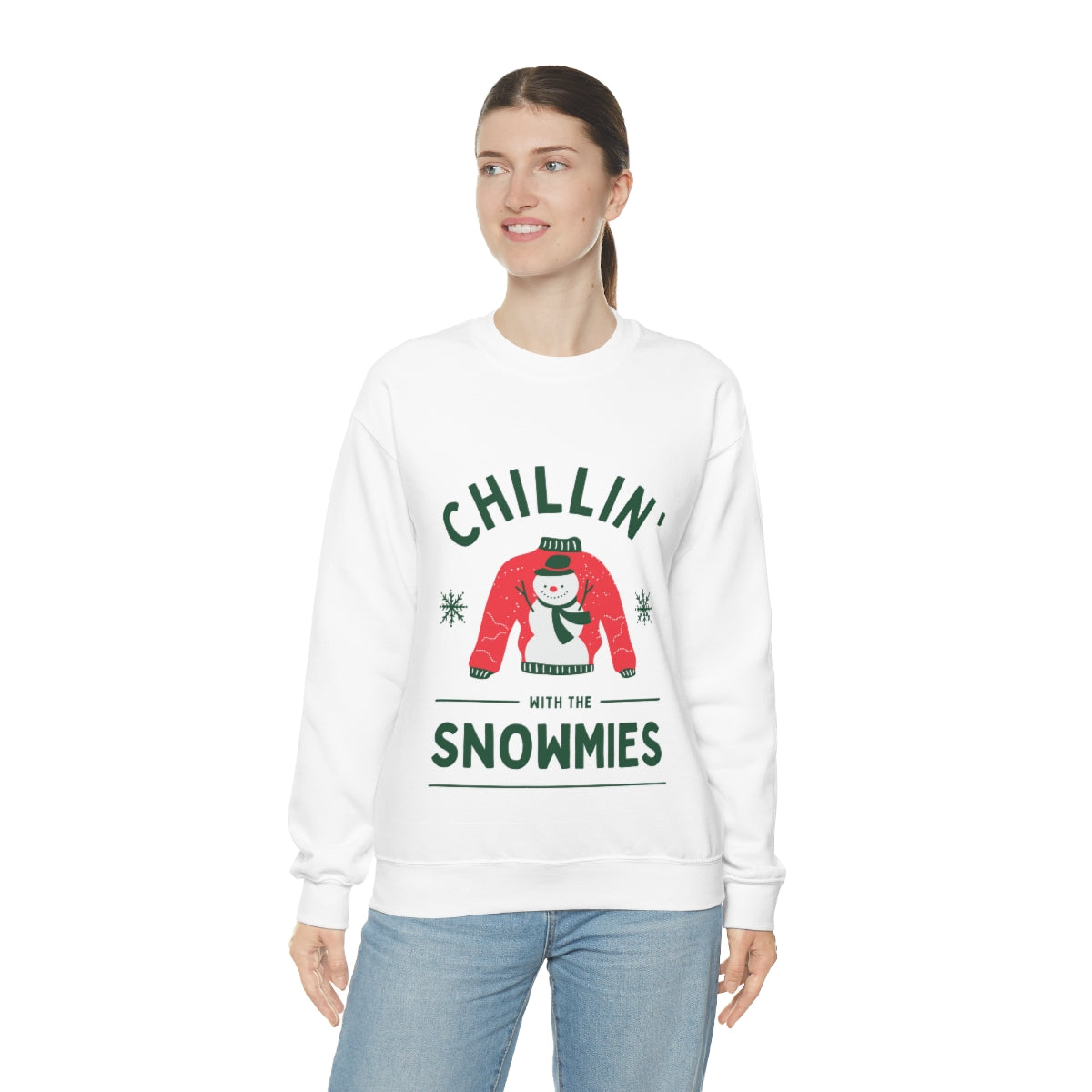 Chillin' with the Snowmies Unisex Heavy Blend™ Crewneck Sweatshirt