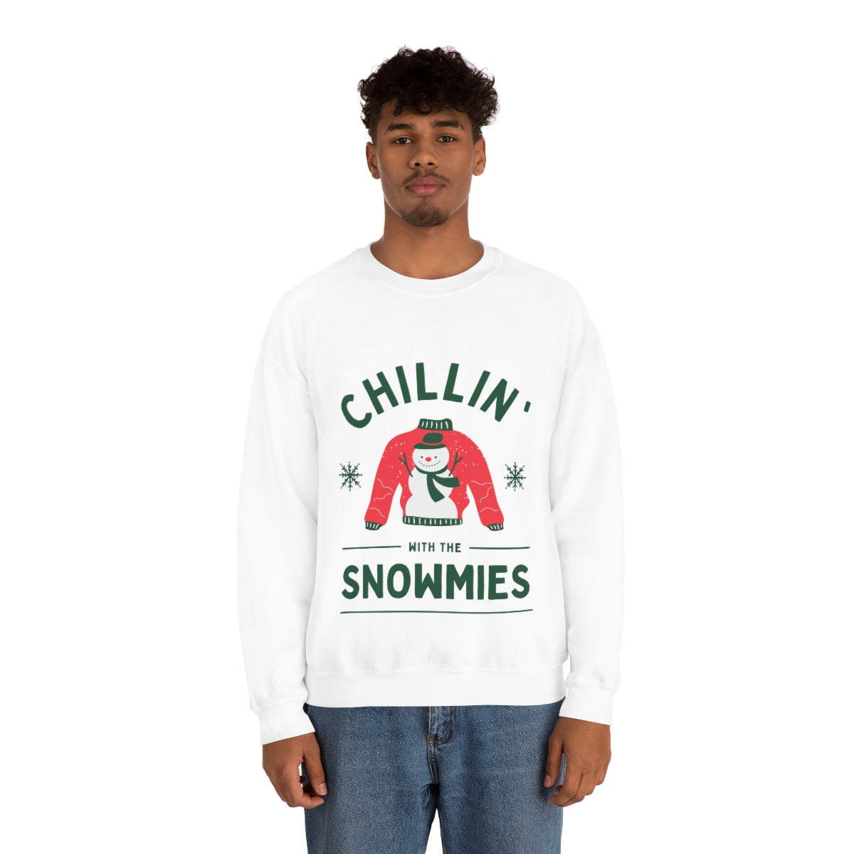 Chillin' with the Snowmies Unisex Heavy Blend™ Crewneck Sweatshirt