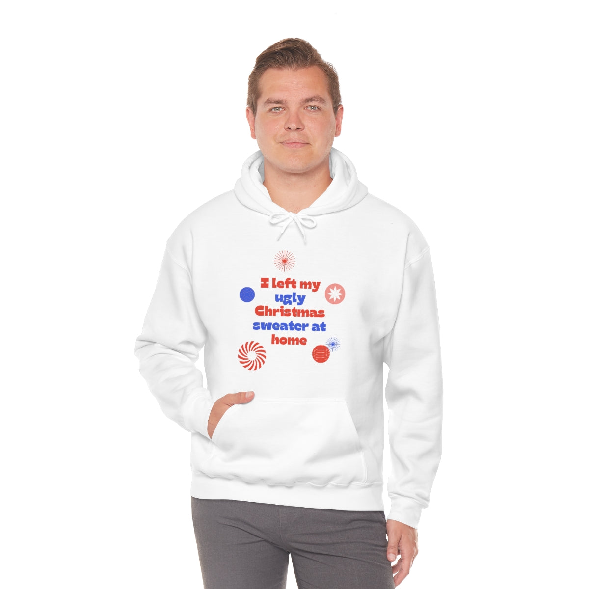 Ugly Christmas Sweater Unisex Heavy Blend™ Hooded Sweatshirt