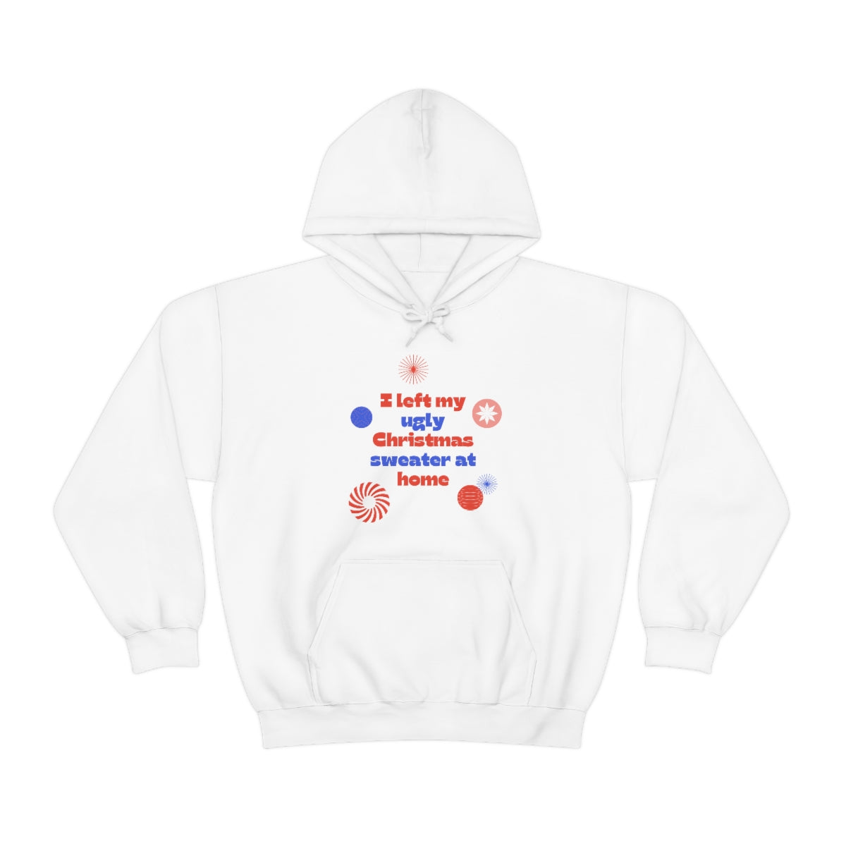 Ugly Christmas Sweater Unisex Heavy Blend™ Hooded Sweatshirt