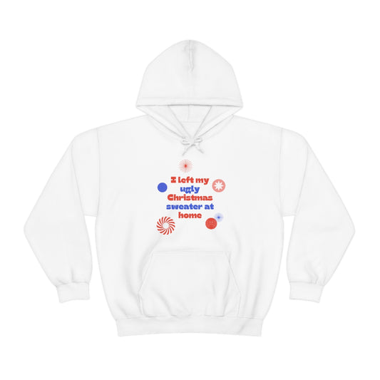 Ugly Christmas Sweater Unisex Heavy Blend™ Hooded Sweatshirt